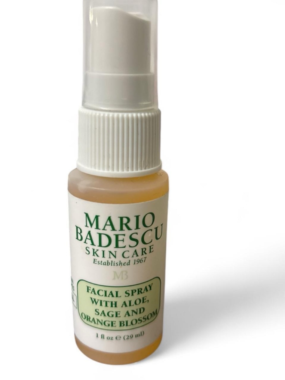 Mario Badescu Facial Spray - White & Green Bottle travel size